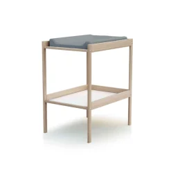 Table à langer bébé en bois avec étagère de rangement 50x70