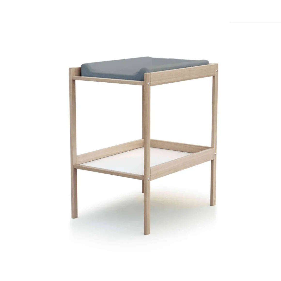 Table à langer bébé en bois avec étagère de rangement 50x70