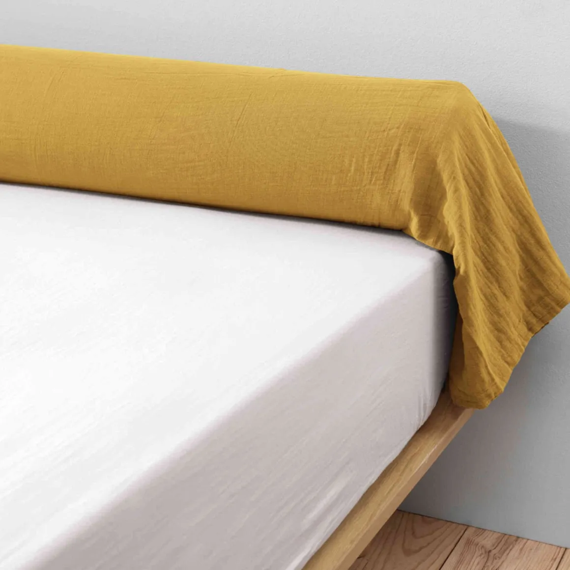 Taie de traversin double gaze de coton Terre de Nuit