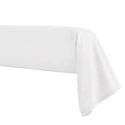 Taie de traversin percale blanche