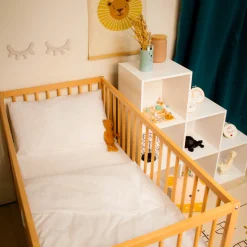 Taie d'oreiller bébé 100% coton biologique 40x60