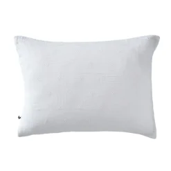 Taie d'oreiller brodée double gaze de coton