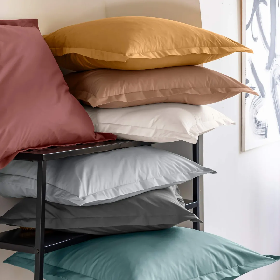 Taie d'oreiller coton percale - SOMEO