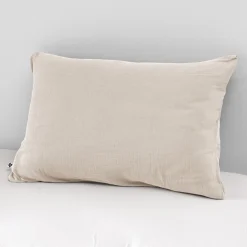 Taie d'oreiller double gaze de coton