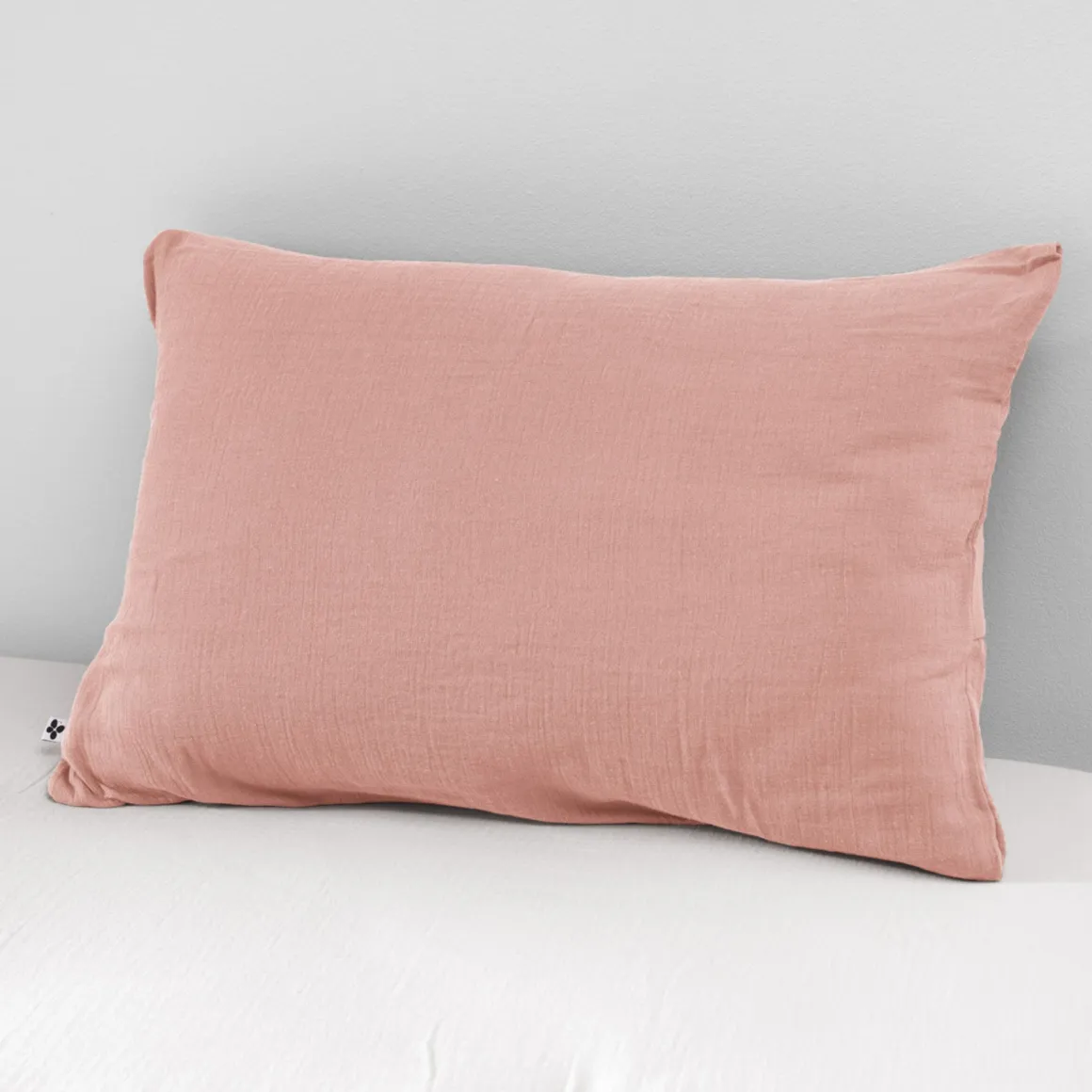 Taie d'oreiller double gaze de coton