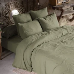 Taie d'oreiller double gaze de coton