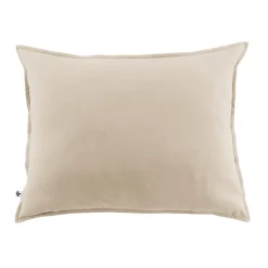 Taie d'oreiller flanelle beige