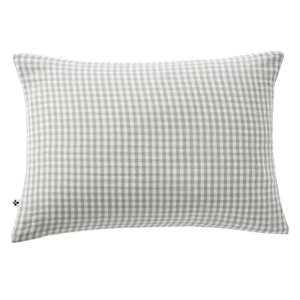 Taie d'oreiller gaze de coton imprimé vichy