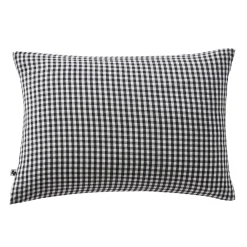 Taie d'oreiller gaze de coton imprimé vichy