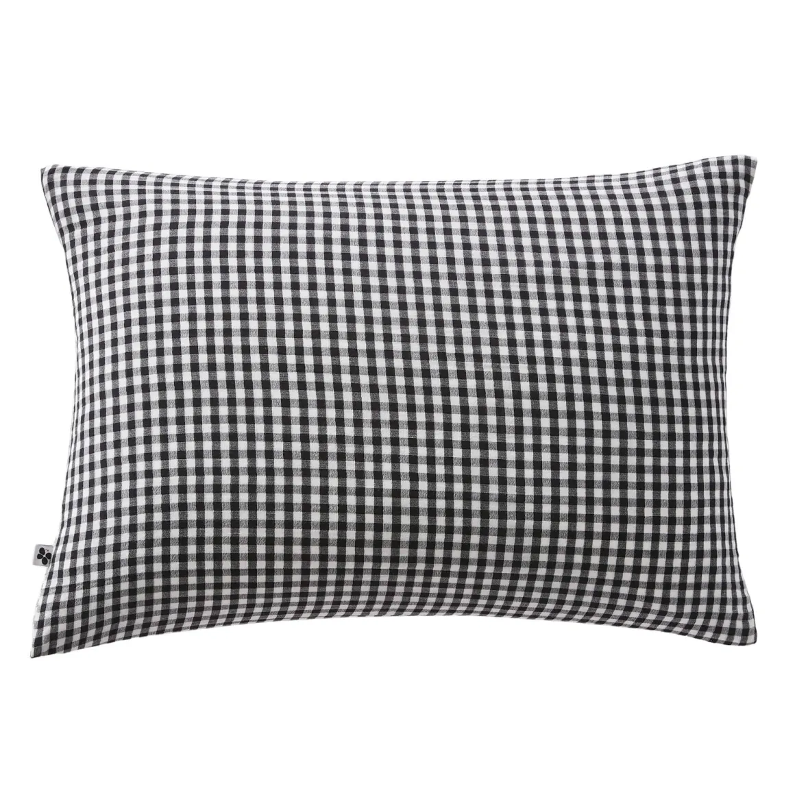 Taie d'oreiller gaze de coton imprimé vichy
