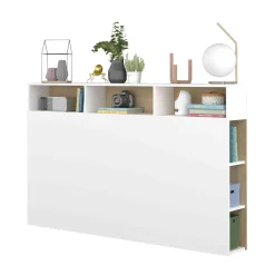 Tête de lit avec niches de rangement en bois - TL9052