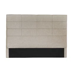 Tête de lit déco aspect quadrillé beige