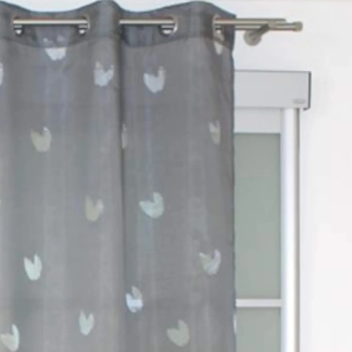 Voilage tulipe gris 140x240